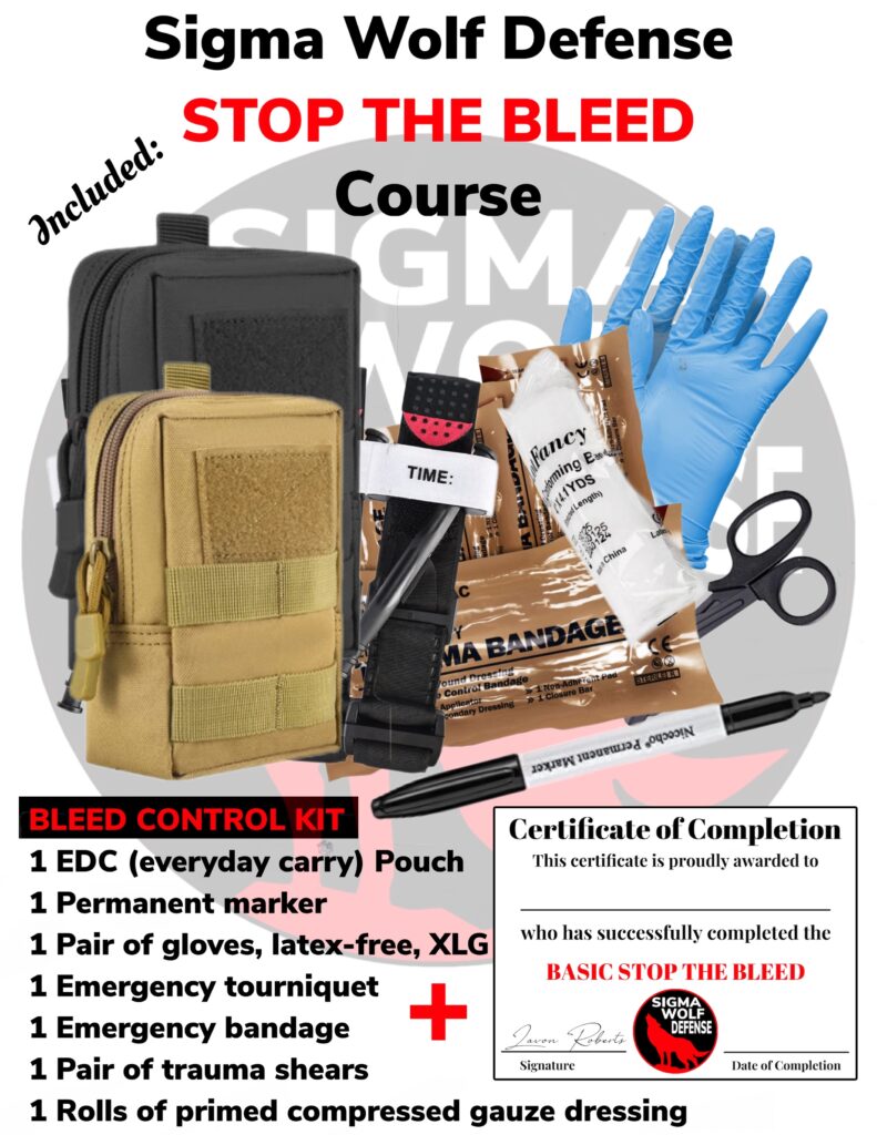 Sigma Wolf Defense Stop The Bleed Training Package